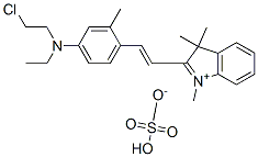 CAS#: 85187-84-4， 2-[2-[4-[(2-Chloroethyl)Ethylamino]-O-Tolyl]Vinyl]-1,3,3-Trimethyl-3H-Indolium Hydrogen Sulphate