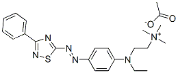 CAS#: 85187-99-1， [2-[Ethyl[4-[(3-Phenyl-1,2,4-Thiadiazol-5-Yl)Azo]Phenyl]Amino]Ethyl]Trimethylammonium Acetate