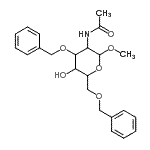 CAS#: 85193-92-6， Methyl 2-acetamido-3,6-di-O-benzyl-2-deoxyhexopyranoside