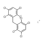 CAS#: 85204-38-2， 2,2'-methylenebis[3,4,6-trichloro-Phenolate potassium salt (1:1)