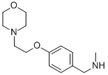 结构式 CAS# 852180-77-9, N-甲基-N-[4-(2-吗啉-4-基乙氧基)苄基]胺