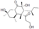 CAS#: 85269-23-4， (2S,4aa,8ab)-3,4,4a,5,6,7,8,8a-Octahydro-2,7b-Dihydroxy-4a-(3-Hydroxy-1-Oxopropyl)-2,4b,5a,7a-Tetramethyl-3a-[(R)-1-Methylpropyl]-1(2H)-Naphthalenone