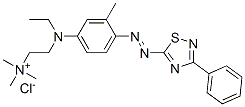 CAS#: 85283-77-8， [2-[Ethyl[3-Methyl-4-[(3-Phenyl-1,2,4-Thiadiazol-5-Yl)Azo]Phenyl]Amino]Ethyl]Trimethylammonium Chloride