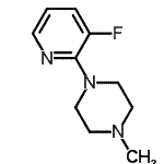 结构式 CAS# 85386-90-9, 1-(3-氟-2-吡啶基)-4-甲基哌嗪