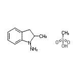 CAS#: 85392-00-3， 2-Methyl-1-indolinamine methanesulfonate (1:1)