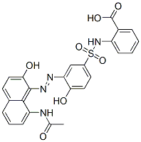 CAS#: 85455-36-3， 2-[[[3-[[8-Acetamido-2-Hydroxy-1-Naphthyl]Azo]-4-Hydroxyphenyl]Sulphonyl]Amino]Benzoic Acid