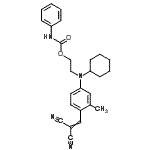 CAS#: 85455-51-2， 2-{Cyclohexyl[4-(2,2-dicyanovinyl)-3-methylphenyl]amino}ethyl phenylcarbamate