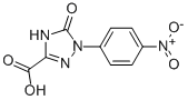 structure of CAS# 854738-30-0, 2,5-Dihydro-1-(4-Nitrophenyl)-5-Oxo-1H-1,2,4-Triazole-3-carboxylic Acid;2,5-Dihydro-1-(4-Nitrophenyl)-5-Oxo-1H-1,2,4-Triazole-3-Carboxylicacid
