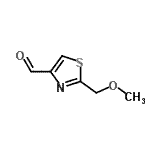 structure of CAS# 854754-21-5, 2-(Methoxymethyl)-1,3-thiazole-4-carbaldehyde;2-(methoxymethyl)-1,3-thiazole-4-carbaldehyde;2-(methoxymethyl)thiazole-4-carbaldehyde