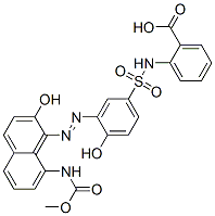 CAS#: 85480-80-4， 2-[[[4-Hydroxy-3-[[2-Hydroxy-8-[(Methoxycarbonyl)Amino]-1-Naphthyl]Azo]Phenyl]Sulphonyl]Amino]Benzoic Acid