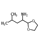 CAS#: 854856-43-2， 1-(1,3-Dioxolan-2-yl)-3-methyl-1-butanamine