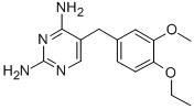 CAS 登录号：85544-41-8， 5-((4-乙氧基-3-甲氧基苯基)甲基)-2,4-嘧啶二胺