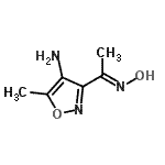 CAS#: 855602-58-3， 3-[(1E)-N-Hydroxyethanimidoyl]-5-methyl-1,2-oxazol-4-amine