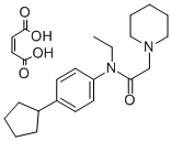 CAS#: 85603-20-9， N-(4-Cyclopentylphenyl)-N-Ethyl-1-Piperidineacetamide (Z)-2-Butenedioate (1:1)