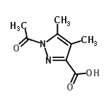 CAS#: 856063-84-8， 1-Acetyl-4,5-dimethyl-1H-pyrazole-3-carboxylic acid