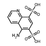 CAS#: 856086-65-2， 5-Amino-6,8-quinolinedisulfonic acid