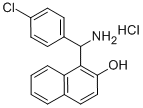 结构式 CAS# 856209-29-5, 1-[氨基-(4-氯-苯基)-甲基]-萘-2-醇盐酸盐