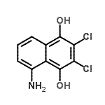 CAS#: 856291-77-5， 5-Amino-2,3-dichloro-1,4-naphthalenediol