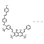 CAS#: 85631-90-9， Trisodium 4-amino-5-hydroxy-3-{[4-({4-[(4-hydroxyphenyl)diazenyl]phenyl}amino)-3-sulfonatophenyl]diazenyl}-6-(phenyldiazenyl)-2,7-naphthalenedisulfonate