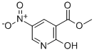 structure of CAS# 856579-28-7, 3-Methoxycarbonyl-5-Nitro-2(1H)-Pyridinone;Methyl 1,2-Dihydro-5-Nitro-2-Oxopyridine-3-Carboxylate, 3-(Methoxycarbonyl)-5-Nitropyridin-2(1H)-One;METHYL 1,2-DIHYDRO-5-NITRO-2-OXO-3-PYRIDINECARBOXYLATE;3-METHOXYCARBONYL-5-NITRO-2(1H)-PYRIDINONE