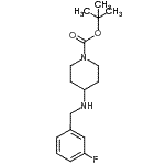 CAS#: 856933-07-8， 2-Methyl-2-propanyl 4-[(3-fluorobenzyl)amino]-1-piperidinecarboxylate