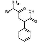 CAS#: 85709-86-0， 5-Bromo-4-oxo-2-phenylhexanoic acid