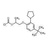 CAS#: 85720-84-9， 2-(4-Tert-Butyl-2-Cyclopentylphenoxy)-1-Methylethyl Chloroformate