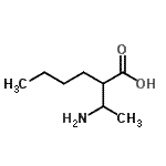 CAS#: 857780-47-3， 2-(1-Aminoethyl)hexanoic acid