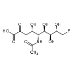 CAS#: 85819-28-9， (4S,5R,6R,7S,8S)-5-Acetamido-9-fluoro-4,6,7,8-tetrahydroxy-2-oxononanoic acid