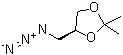 structure of CAS# 85820-82-2, (4S)-4-(Azidomethyl)-2,2-dimethyl-1,3-dioxolane;[(4S)-2,2-dimethyl-1,3-dioxolan-4-yl]methyl azide;2,2-Dimethyl-4(S)-4-azidomethyl-1,3-dioxalane