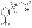 结构式 CAS# 85845-02-9, N-[[3-(三氟甲基)苯基]磺酰基]-甘氨酸