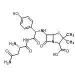 CAS#: 85849-50-9， 6-{[(1S)-2-(L-Asparaginylamino)-1-(4-hydroxyphenyl)-2-oxoethyl]amino}-3,3-dimethyl-7-oxo-4-thia-1-azabicyclo[3.2.0]heptane-2-carboxylic acid