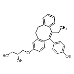 CAS#: 85850-95-9， 3-{[6-Ethyl-5-(4-hydroxyphenyl)-11,12-dihydrodibenzo[a,e][8]annulen-2-yl]oxy}-1,2-propanediol