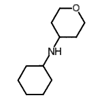 structure of CAS# 859521-69-0, N-Cyclohexyltetrahydro-2H-pyran-4-amine;2H-PYRAN-4-AMINE,N-CYCLOHEXYLTETRAHYDRO-;cyclohexyl(tetrahydro-2H-pyran-4-yl)amine;Cyclohexyl-(tetrahydro-pyran-4-yl)-amine