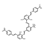 CAS#: 85959-46-2， 2,4-Bis({2,6-dihydroxy-3-[(4-nitrophenyl)diazenyl]phenyl}diazenyl)benzenesulfonic acid