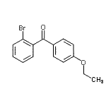 structure of CAS# 860594-34-9, (2-Bromophenyl)(4-ethoxyphenyl)methanone;2-Bromo-4'-ethoxybenzophenone