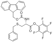 结构式 CAS# 86060-95-9, N-[(9H-芴-9-基甲氧基)羰基]-S-(苯基甲基)-L-半胱氨酸五氟苯基酯