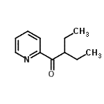 结构式 CAS# 860705-36-8, 2-乙基-1-(2-吡啶基)-1-丁酮