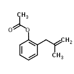 结构式 CAS# 861009-82-7, 2-(2-甲基-2-丙烯-1-基)苯基乙酸酯