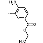 structure of CAS# 86239-00-1, Ethyl 3-fluoro-4-methylbenzoate;3-Fluoro-4-methylbenzoic acid ethyl ester;Ethyl 3-fluoro-4-methylbenzoate;TL8005608