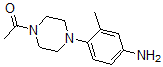 结构式 CAS# 862686-09-7, 1-[4-(4-氨基-2-甲基苯基)-1-哌嗪基]-乙酮