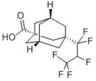 structure of CAS# 86301-98-6, 3-(1,1,2,3,3,3-Hexafluoropropyl)Adamantane-1-Carboxylic Acid;1-(1,1,2,3,3,3-HEXAFLUOROPROP-1-YL)ADAMANTANE-3-CARBOXYLIC ACID;3-(1,1,2,3,3,3-HEXAFLUOROPROPYL)ADAMANTANE-1-CARBOXYLIC ACID;1-(1,1,2,3,3,3-HEXAFLUOROPROPYL)ADAMANTANE-3-CARBOXYLIC ACID