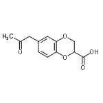 CAS 登录号：863132-85-8， 6-(2-氧代丙基)-2,3-二氢-1,4-苯并二氧杂环己烷-2-羧酸