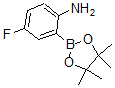 结构式 CAS# 863578-24-9, 2-氨基-5-氟苯基硼酸频哪醇酯