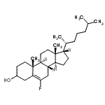 CAS#: 86361-68-4， (17alpha)-6-Fluorocholest-5-en-3-ol