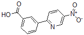 结构式 CAS# 864075-95-6, 3-(5-硝基-2-吡啶基)-苯甲酸