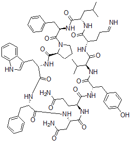 CAS#: 865-28-1， Cyclo(L-Asn-L-Gln-L-Tyr-L-Val-L-Orn-L-Leu-D-Phe-L-Pro-L-Trp-D-Phe)