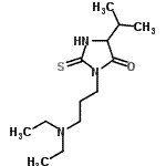 CAS#: 86503-22-2， 3-[3-(Diethylamino)propyl]-5-isopropyl-2-thioxo-4-imidazolidinone