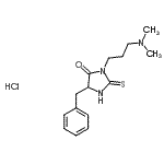 CAS#: 86503-29-9， 5-Benzyl-3-[3-(dimethylamino)propyl]-2-thioxo-4-imidazolidinone hydrochloride (1:1)