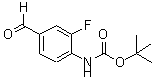 结构式 CAS# 865450-09-5, (2-氟-4-甲酰基苯基)氨基甲酸叔丁酯